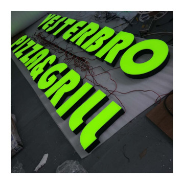 Electric Outdoor Custom Store halo lit sign lighted sign exterior building signs